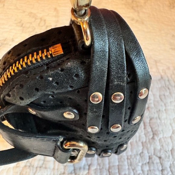 Jimmy Choo Black Mini Bag with Gold Accents - Picture 12 of 17